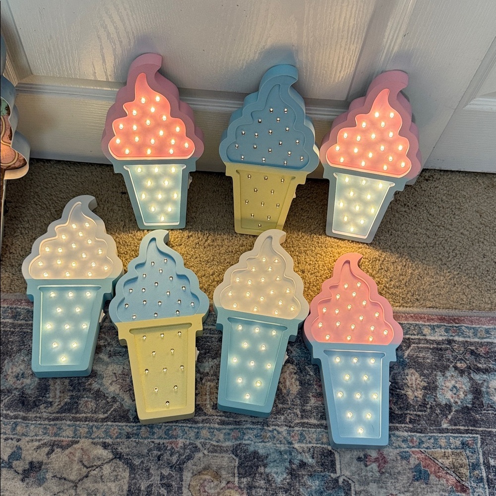 Ice Cream Cone LED Night Lights - Picture 5 of 7